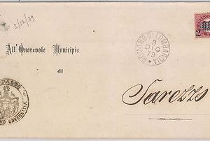 ITALIA REGNO: storia postale - BUSTA da Romano di Lombardia 1879 - APPALTO DAZI