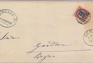 ITALIA REGNO: storia postale - BUSTA da SERMIDE 1879 - annullo NUMERALE 2655