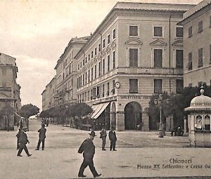 ab2488 - CARTOLINA D'EPOCA GENOVA  Provincia :  Chiavari - Piazza XX Settembre