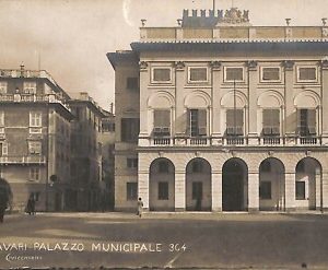 ab2494 - CARTOLINA D'EPOCA GENOVA  Provincia : Chiavari - Palazzo Municipale