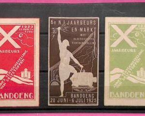 af8942 - INDONESIA - SET OF 3 POSTER STAMPS - BANDOENG