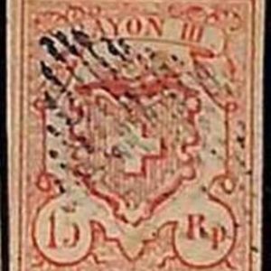 94987cE  - SWITZERLAND -  STAMPS  - Zumstein # 20 -  VERY Fine USED