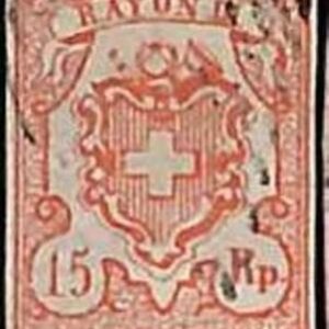 94987aC - SWITZERLAND -  STAMPS  - Zumstein # 20 -  USED