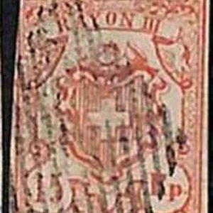 94987bE - SWITZERLAND -  STAMPS  - Zumstein # 20 -  Fine  USED