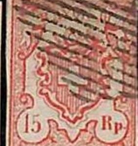 94987bF - SWITZERLAND -  STAMPS  - Zumstein # 20 -  Fine  USED