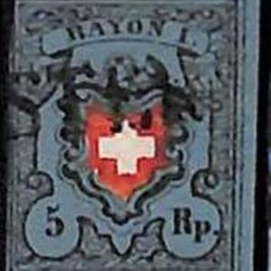 94989cA  - SWITZERLAND -  STAMPS  - Zumstein #  15 II -   USED