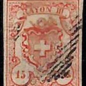 94990e - SWITZERLAND -  STAMP  - Zumstein # 19 -   Fine USED