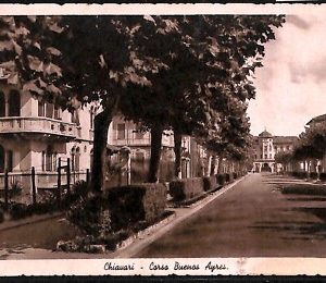 ab2498 - CARTOLINA D'EPOCA GENOVA  Provincia : Chiavari - Corso Buenos Aures