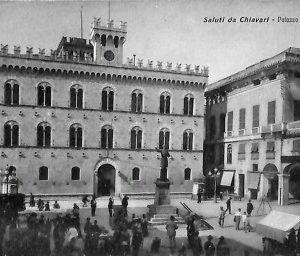 ab2501 - CARTOLINA D'EPOCA GENOVA  Provincia : Chiavari - Palazzo di Giustizia
