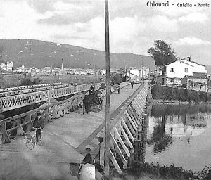 ab2506 - CARTOLINA D'EPOCA GENOVA  Provincia : Chiavari - Ponte Napoleone