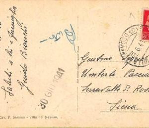 ac0822 - SLOVENIA  - POSTAL HISTORY -   POSTCARD Villa del Nevoso - 1941