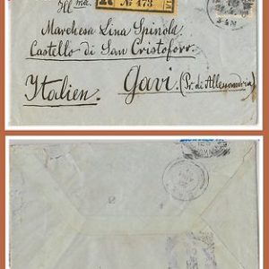57083 - AUSTRIA - STORIA POSTALE :   BUSTA a GAVI con raro annullo d'arrivo
