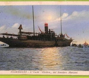af7976 - VINTAGE POSTCARD  - 1930's - Italian ship Elettra NAVI Viareggo