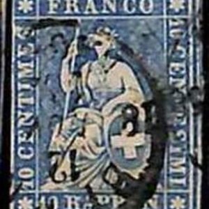 94992dD -   SWITZERLAND - STAMP - Zumstein # 23 Cc -  Fine  USED