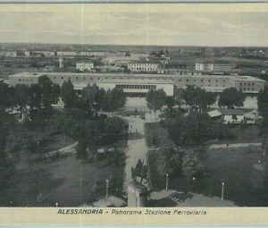 96941  - CARTOLINA d'Epoca - ALESSANDRIA citta' -  STAZIONE Ferroviaria