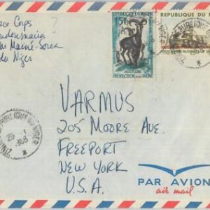 76161 - NIGER  - Postal History -  US Peace Forces (VOLUNTEERS!!) 1968  cover