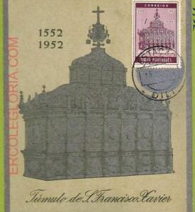 ad3229 - PORTUGAL Timor - Postal History - MAXIMUM CARD -  1952  Architecture