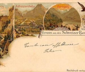 ac0984 - Ansichtskarten VINTAGE POSTCARD - SWITZERLAND - Gruss aus Bergen - 1900