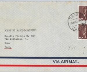 56465 - JAPAN - POSTAL HISTORY: CUT COVER to ITALY - 1961