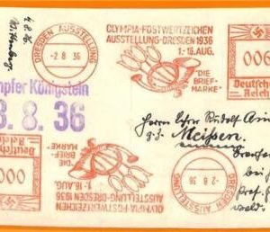 aa2852 - Germany - POSTAL HISTORY - 1936 Olympic Games SPECIAL POSTMARK