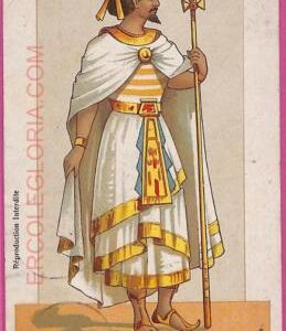 ag2739 - EGYPT - VINTAGE POSTCARD - Pharaoh in court costume - 1911