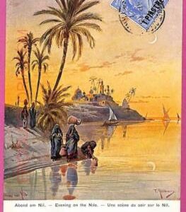 ag2664  - EGYPT - VINTAGE POSTCARD  - Ethnic, Evening on the Nile