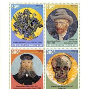 A9743 - TOGOLAISE - ERROR MISPERF Stamp Sheet - 2021 - ART, Vincent Van Gogh