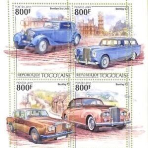 A9725 - TOGOLAISE - ERROR MISPERF Stamp Sheet  - 2019 - CARS, BENTLEY