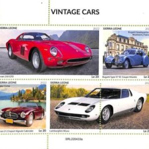 A9399 - SIERRA LEONE -  ERROR MISPERF Stamp Sheet - 2022 - Vintage Cars
