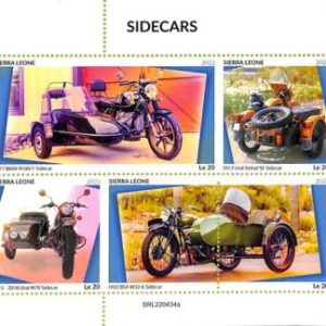 A9400 - SIERRA LEONE -  ERROR MISPERF Stamp Sheet - 2022 - SIDECARS