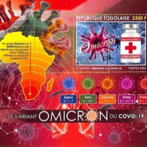 A9653 - TOGOLAISE -  ERROR MISPERF Stamp Sheet - 2022 - Disease, Medicine