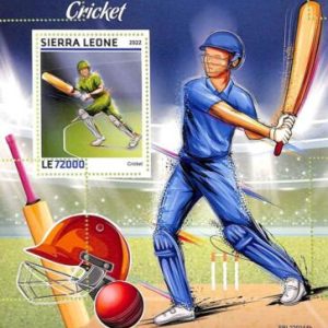 A9428 - SIERRA LEONE -  ERROR MISPERF Stamp Sheet - 2022 - Cricket, Sport