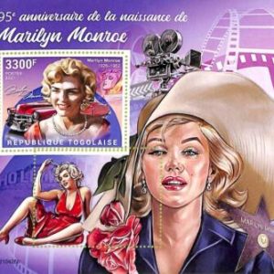 A9687 - TOGOLAISE -  ERROR MISPERF Stamp Sheet - 2021 - CINEMA, Marilyn Monroe