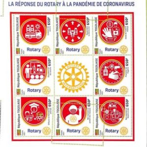 A9659 - TOGOLAISE -  ERROR MISPERF Stamp Sheet - 2021 - Rotary