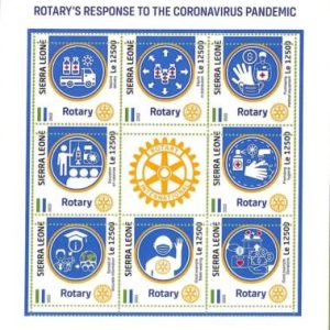 A9305 - SIERRA LEONE - ERROR MISPERF Stamp Sheet - 2022  Rotary's response