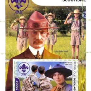 A9683 - TOGOLAISE -  ERROR MISPERF Stamp Sheet - 2022 - Scouting