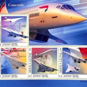 A9407 - SIERRA LEONE -   Stamp Sheet - 2022 - CONCORDE