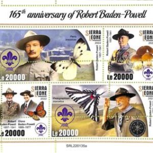A9361 - SIERRA LEONE - ERROR MISPERF Stamp Sheet - 2022 - SCOUTS Baden-Powell