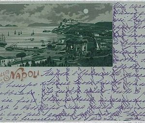 CARTOLINA d'Epoca NAPOLI città - GRUSS AUS Saluti  1901