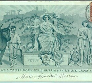 97221  - CARTOLINA d'Epoca  Illustrata  -  MOSTRA ZOOTECNICA Osimo Ancona 1903