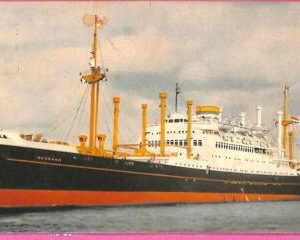 af8123 - Netherlands - VINTAGE POSTCARD Ansichtskarten-1952 -Ship "Noordam" Navi