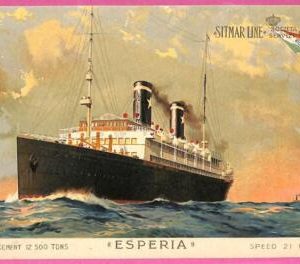 af8127 -  VINTAGE POSTCARD Ansichtskarten  - Ship "Esperia" Navi