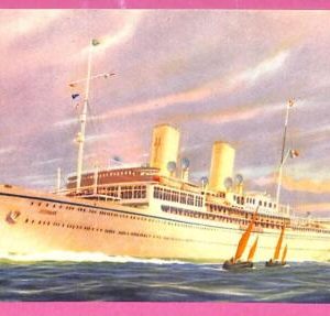 af8128 -  VINTAGE POSTCARD Ansichtskarten  - Ship "Ausonia" Navi