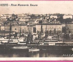 af8129 - ITALY - VINTAGE POSTCARD  - 1919 -   Ship "Achille" Navi  TRIESTE