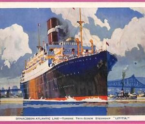 af8051 - ITALY - VINTAGE POSTCARD Ansichtskarten - 1938 - Ship  "Letitia" NAVI