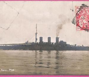 af8076  - ITALY - VINTAGE POSTCARD Ansichtskarten - 1916 - Ship "Pisa" Navi