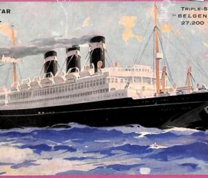 af8074  - GB - VINTAGE POSTCARD Ansichtskarten - Ship "Belgenland" Navi