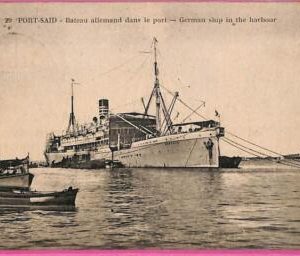 af8087 - EGYPT - VINTAGE POSTCARD  - Ship "General" - PORT SAID