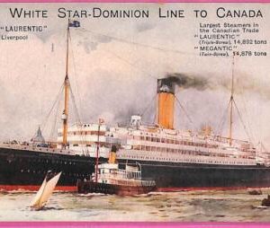 af8073 - VINTAGE POSTCARD Ansichtskarten -  Ship R.M.S."Laurentic" Navi
