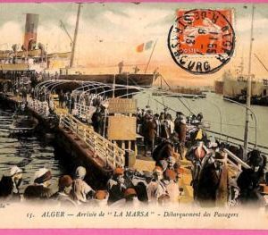 af8052 - FRANCE - VINTAGE POSTCARD  - 1913 - Ship  "La Marsa"  ALGERS